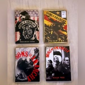 Sons of Anarchy DVDs Seasons 1, 2, 3, & 4